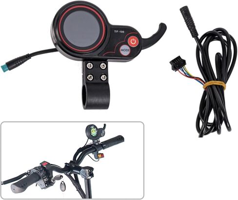 سكوتر كهربائي خنق TF-100 5pin 24V 36V 48V سكوتر كهربائي LCD أداة التحكم في الخانق مفتاح الطاقة الخانق ، قابس مقاوم للماء للوحة التحكم في السكوتر الكهربائية مع سلك التمديد in Kuwait