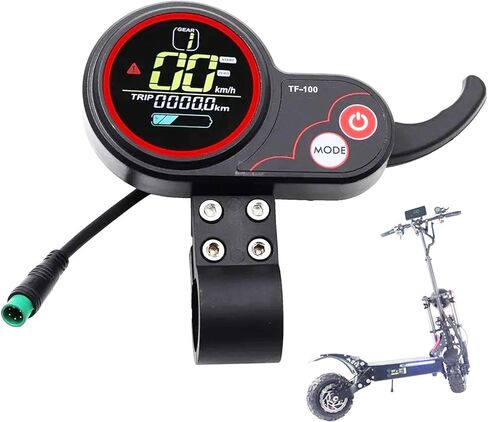 سكوتر كهربائي خنق TF-100 5pin 24V 36V 48V سكوتر كهربائي LCD أداة التحكم في الخانق مفتاح الطاقة الخانق ، قابس مقاوم للماء للوحة التحكم في السكوتر الكهربائية مع سلك التمديد in Kuwait