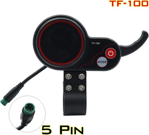 سكوتر كهربائي خنق TF-100 5pin 24V 36V 48V سكوتر كهربائي LCD أداة التحكم في الخانق مفتاح الطاقة الخانق ، قابس مقاوم للماء للوحة التحكم في السكوتر الكهربائية مع سلك التمديد in Kuwait