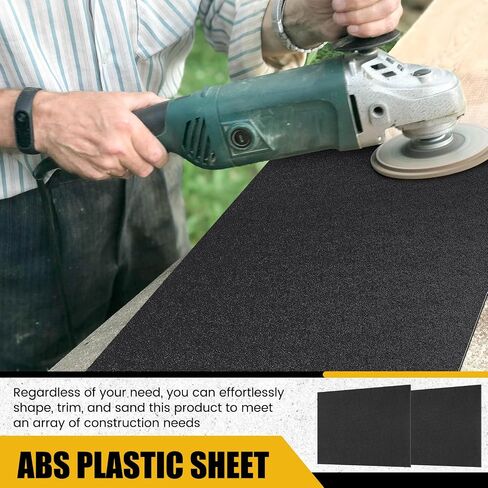 Pangda 2 Pack ABS Plastic Sheet 24 x 36 x 1/16 Rigid Thermoplastic Sheet with Screws Moldable Black Plastic Panel Black Thermoform Board for DIY Projects Home Decor Automotive Handcrafts in Saudi Arabia
