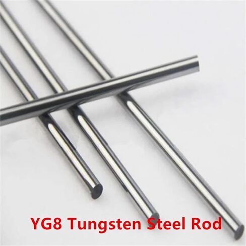 1pcs YG8 Tungsten Steel Round Rod 3/4/5/6/8/10/12mm Carbide Round Rods bar 100mm 330mm Length Solid Carbide Rod bar(8x100mm 1pcs) in Saudi Arabia