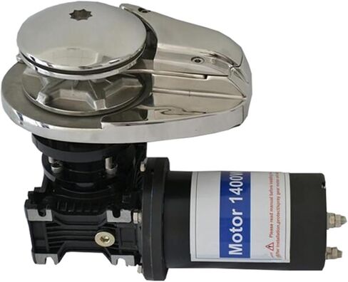 CAARLA Electric Anchor Winch Stainless Steel High Polished Electric Anchor Cable Windlass 12V 24V Yacht Windlass(1600W) in Kuwait