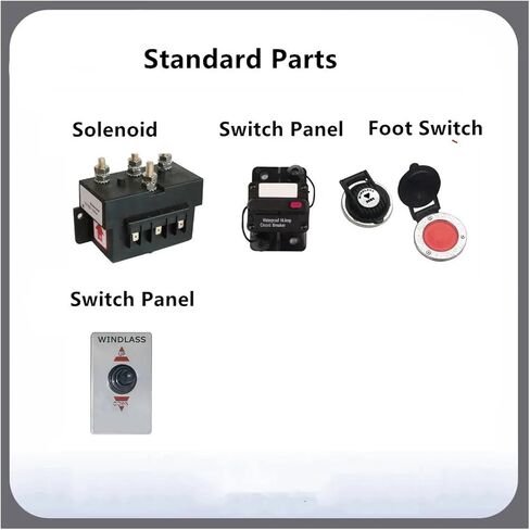 مرساة كهربائية وينش 12V 1800W ثقيلة مذيعة عالية السرعة مرساة وينش وينش مع capstan للقارب 40 قدم إلى 65 قدم C1812C in Saudi Arabia