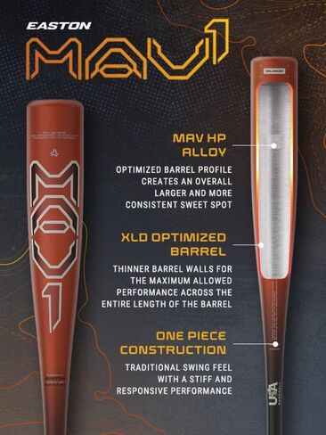 ايستون | 2025 | MAV1 T-Ball BAT | الولايات المتحدة الأمريكية للبيسبول | -11 DROP | 2 5/8 'برميل | 1 كمبيوتر. سبيكة in Saudi Arabia