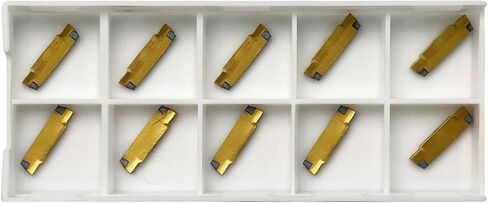 10pcs mgmn150-g (1.5mm) إدراج كربيد حزبية ، مقطوعات إدراج CNC كربيد CNC ل MGEHR MGIVR ، أداة قطع الخرب المخرطة القابلة للفهرسة مع طلاء صفراء CVD in Saudi Arabia