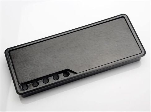 Computer Wire Cable Hole Cover Grommets， Alloy Desk Cable Grommet Rectangular Threading Box with Wire Clip Holder Table Outlet Line Hole Cover Office Furniture Hardware(Black) in Saudi Arabia