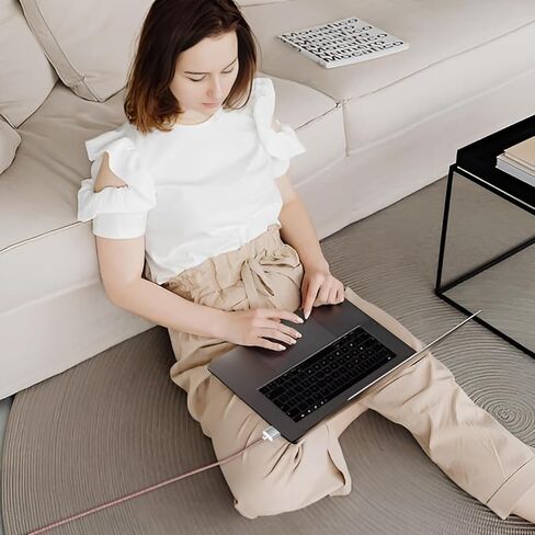 USB -C إلى Magnetic 3 Cable 140W ، كابل شحن آمن متوافق مع MacBook Pro 2021 M1 Pro & Max 14 "16" ، MacBook Air 2022 M2 ، Pro 2023 M2 Pro & Max 14 "16" - 6.6 قدم ، أسود ، أسود in Kuwait