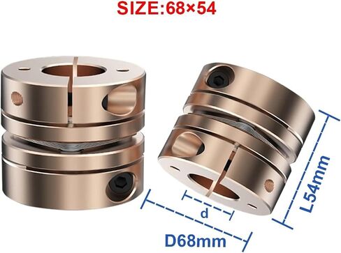 CNC Diaphragm Shaft Coupler D68 L54 High Precision Flexible Disc Coupling 12-35mm(33X33) in Saudi Arabia