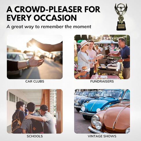 الكأس Outlet Winged Wheel Trophy - جائزة عرض السيارات المحفورة المخصصة لأفضل عرض ، اختيار People ، سيارات العضلات ، الشاحنات والمركبات القديمة - تصميم السيارات الكلاسيكي على قاعدة سوداء in Saudi Arabia