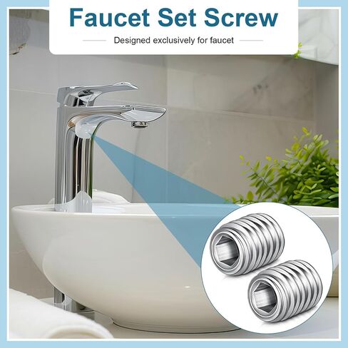 2 قطعة RP25620 مجموعة المسمار متوافق مع دلتا صنبور مجموعة المسمار #10-32 × 1/4 بوصة الفولاذ المقاوم للصدأ ألين مسامير سداسية in Saudi Arabia