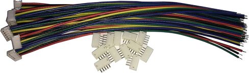 12 PCS 5 PIN JST ZH Female Connector on One Side - 150mm 1007 28 AWG & 12 PCS 5 PIN JST ZH Male Connector in Saudi Arabia