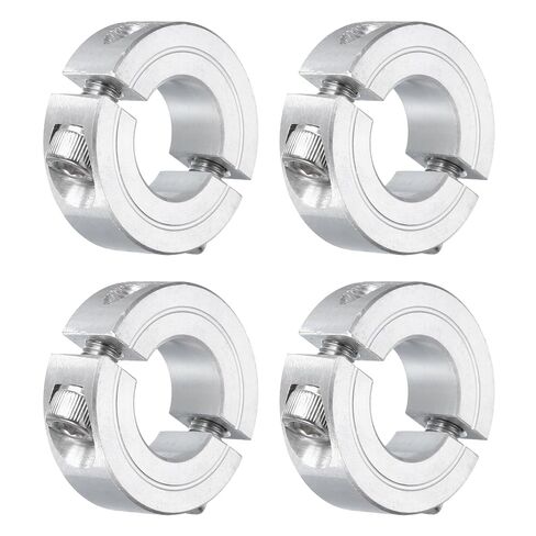 uxcell 4pcs تقسيم مزدوج تقسيم العمود على عمود عمود 3/4 "، طوق التثبيت من قطعتين 1-1/2" OD ، 1/2 " in Saudi Arabia