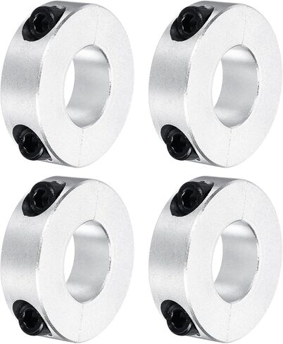 MECCANIXITY Shaft Collar 14mm/ 9/16 Inch Bore Double Split Aluminum Clamping Collar Shaft Collars with Set Screw 4 Pcs in Saudi Arabia