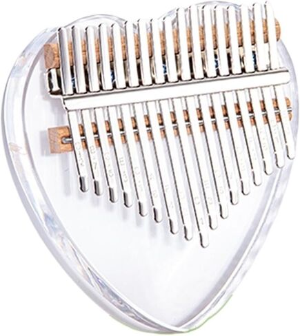 Kalimba For Beginners 17-key Transparent Acrylic Kalimba Thumb Piano With Various Shapes Available(Style 1) in Kuwait