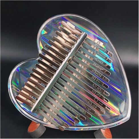 Kalimba For Beginners 17-key Transparent Acrylic Kalimba Thumb Piano With Various Shapes Available(Style 1) in Kuwait