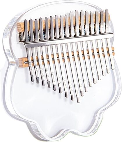 Kalimba For Beginners 17-key Transparent Acrylic Kalimba Thumb Piano With Various Shapes Available(Style 1) in Kuwait