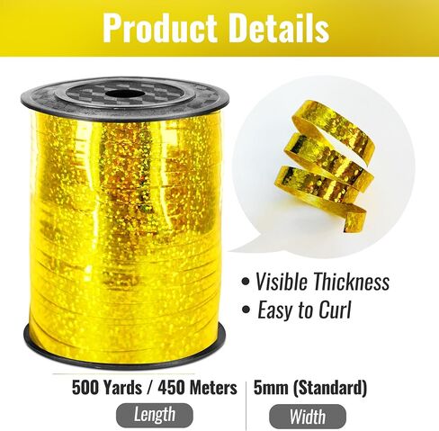 GIFTEXPRESS 500 Yards Solid Rainbow Curling Ribbon/Balloon Ribbon/Balloon Strings/Gift Wrapping Ribbons/Holiday Gift Supplies in Saudi Arabia