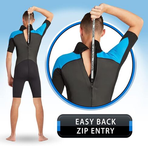 قفازات الجسم فينيكس 2mm back-zip s/s springsuit بذلة in Saudi Arabia