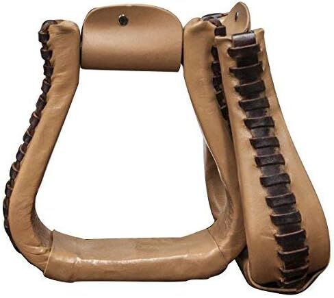 Showman Leather Covered Western Stirrups in Saudi Arabia