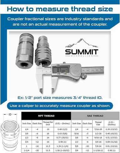 3/4 ″ الوجه المسطح عالي التدفق الهيدروليكي سريع التوصيل مقرن ذكر ، 3/4 ″ NPT in Saudi Arabia