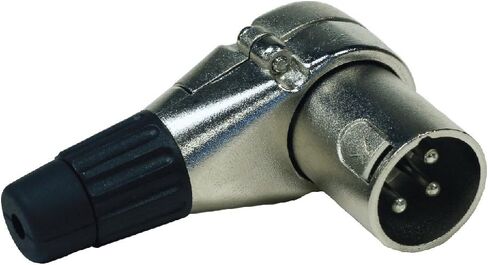 Seismic Audio - SAPT326-4Pack - 4 Pack of Adjustable Right Angle 3 Pin XLR Male Connectors - Pro Audio DJ Band XLR 7 Position Plugs in Saudi Arabia