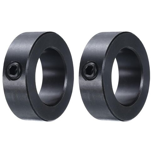 UXCELL 2PCS قم بتعيين أطواق المسمار 1-1/4 "يطوق عمود الصلب الكربوني ، 2" OD ، 11/16 " in Saudi Arabia