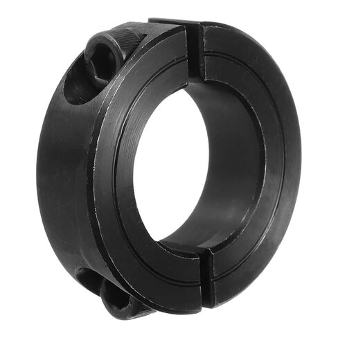 MECCANIXITY Shaft Collar 1" Bore Double Split Carbon Steel Clamping Collar Shaft Collars with Set Screw Black in Saudi Arabia