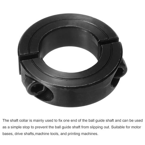 MECCANIXITY Shaft Collar 1" Bore Double Split Carbon Steel Clamping Collar Shaft Collars with Set Screw Black in Saudi Arabia