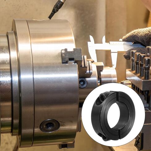 MECCANIXITY Shaft Collar 1" Bore Double Split Carbon Steel Clamping Collar Shaft Collars with Set Screw Black in Saudi Arabia