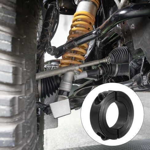 MECCANIXITY Shaft Collar 1" Bore Double Split Carbon Steel Clamping Collar Shaft Collars with Set Screw Black in Saudi Arabia