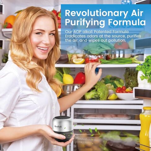 مزيل العرق الثلاجة-2 حزمة تزيل الرائحة ، يستمر 10 سنوات ، مجموعة من الرائحة الطازجة الخالية من المواد الكيميائية ، أكثر فعالية من صودا الخبز ، لأجهزة المطبخ ، الخزانة ، السيارة ، مناطق الحيوانات الأليفة الأسود الأسود in Kuwait