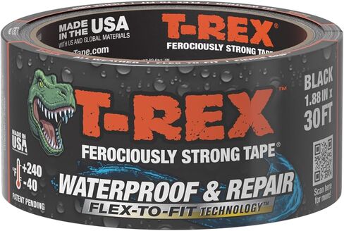 T-Rex Waterproof and Pool Repair Tape - Patch Pool Liner No Kit Needed, Permanent, Works Underwater, Sticks to Wet Surfaces - Clear, 1.88" x 30 ft. (Pack of 1) in Saudi Arabia