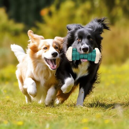 ألعاب Pceotllar غير القابلة للتدمير مضغ ، ألعاب ألغاز مطاطية آمنة عدوانية مع نكهة لحم البقر - أزرق ، متوسطة إلى كبيرة الكلاب in Kuwait