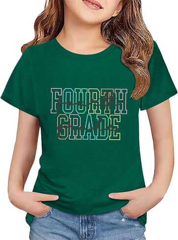 Back to School Shirt for Girls Boys Teens Cute First Day of Preschool Shirts 2025 Toddler Kids Fashion Summer School Clothes in Saudi Arabia