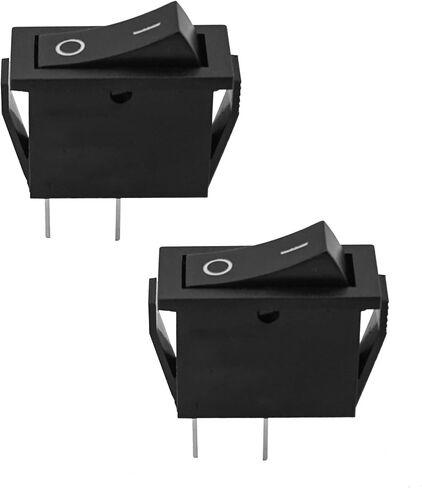 2pcs RK1-11 Rocker Switch يناسب لسيارات السفن معدات اللياقة البدنية المعدات المنزلية ، 16A 125/250VAC 2 PINS 2 وظائف in Saudi Arabia