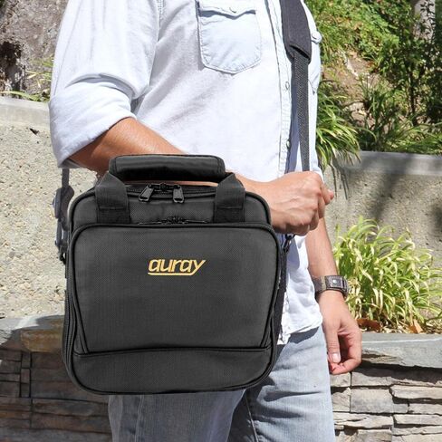 AURAY Nylon Padded Mixer Bag with Gear Protector, Removable Strap & Carry Handles - Fits Up to 18x18 inch Mixers, Weather-Resistant, Zipped Pockets - Ideal Storage Case for Travel and Audio Gear in Kuwait