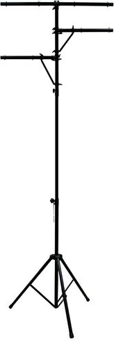 American Sound Connection Pro Audio Mobile DJ Light Stand Multi Arm Lighting T Bar Tripod Trans يصل إلى 12 قدمًا in Saudi Arabia