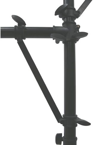 American Sound Connection Pro Audio Mobile DJ Light Stand Multi Arm Lighting T Bar Tripod Trans يصل إلى 12 قدمًا in Saudi Arabia