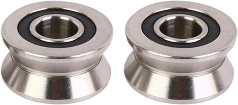 10PCS Straightening Mixed Wheel Over Line with Groove Bearing V6001 12X28X8MM Pulley V Groove Type(V6001-3-0.8) in Saudi Arabia