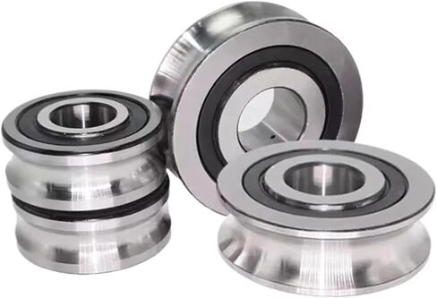 10PCS Straightening Mixed Wheel Over Line with Groove Bearing V6001 12X28X8MM Pulley V Groove Type(V6001-3-0.8) in Saudi Arabia