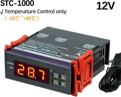 LED Digital Thermostat for Incubator Temperature Controller Thermoregulator Relay Heating Cooling 12V 24V 220V(STC-1000 24V) in Saudi Arabia