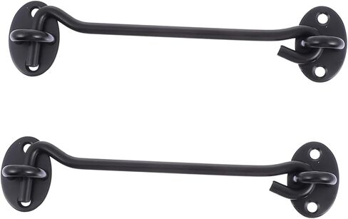 Gadpiparty 2pcs خطافات قفل مقاوم للرياح للأبواب المنزلق سهلة تثبيت مزلاج الخصوصية لمرآب المقصورة وأمن الباب المتين في الخزانة in Saudi Arabia