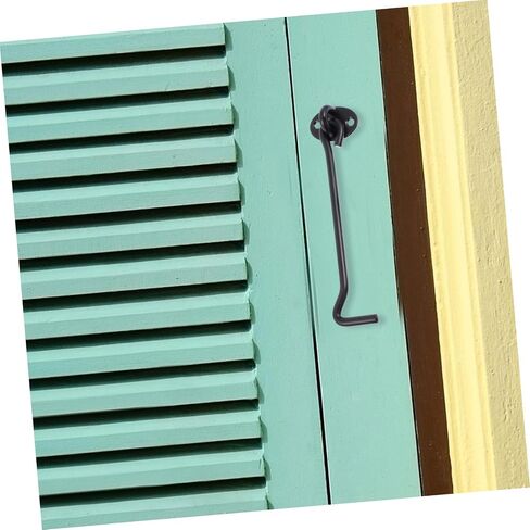 Gadpiparty 2pcs خطافات قفل مقاوم للرياح للأبواب المنزلق سهلة تثبيت مزلاج الخصوصية لمرآب المقصورة وأمن الباب المتين في الخزانة in Saudi Arabia