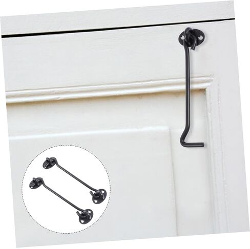 Gadpiparty 2pcs خطافات قفل مقاوم للرياح للأبواب المنزلق سهلة تثبيت مزلاج الخصوصية لمرآب المقصورة وأمن الباب المتين في الخزانة in Saudi Arabia