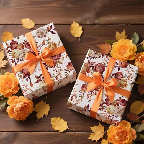 RUSPEPA Forest Mushroom Wrapping Paper Roll, Mini Roll, Woodland Squirrel and Snail Design, Black Nature Gift Wrap for Fall, Birthday, Thanksgiving Party, 17 Inches x 16.4 Feet in Saudi Arabia