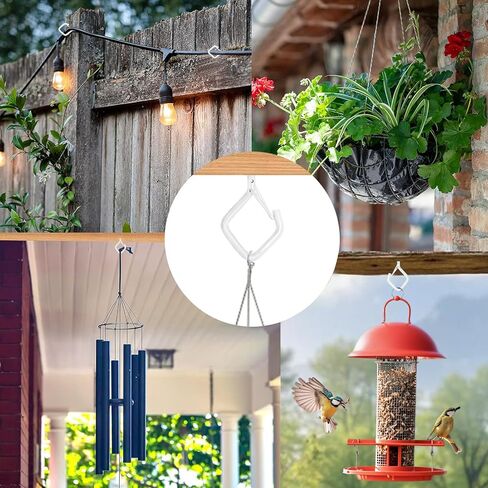 15 Pcs Black Eye Hooks Screw Heavy Duty,Ceiling Hooks for Hanging Plants,String Lights,Cup,Wind Chime,Bird Feeders. Plant Hanger Indoor&Outdoor in Saudi Arabia
