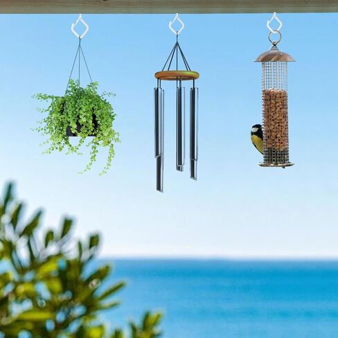 15 Pcs Black Eye Hooks Screw Heavy Duty,Ceiling Hooks for Hanging Plants,String Lights,Cup,Wind Chime,Bird Feeders. Plant Hanger Indoor&Outdoor in Saudi Arabia