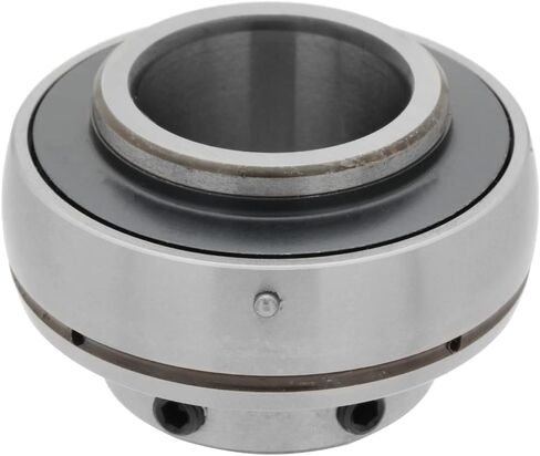 [2-Pack] UC206-19 - Insert Bearing - 1.188 in Bore - 2.441 in Outer Diameter - 1.5 in Width - 0.748 in Outer Ring Width - Set Screw Locking Collar, Double Sealing, Relubricable in Saudi Arabia