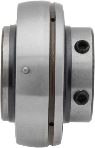 [2-Pack] UC206-19 - Insert Bearing - 1.188 in Bore - 2.441 in Outer Diameter - 1.5 in Width - 0.748 in Outer Ring Width - Set Screw Locking Collar, Double Sealing, Relubricable in Saudi Arabia