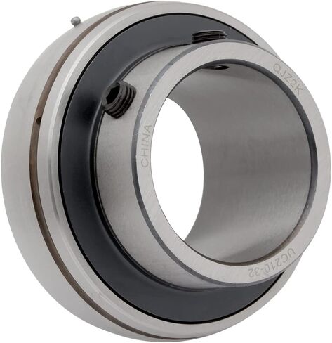 UC210-32 INSERT Bearing UC200 Series - 2 في التجويف - 0.866 في حلقة داخلية واسعة - 2.031 حلقة خارجية كروية - 3.543 في القطر الخارجي - طوق قفل المسمار المسمار - قابل للثني in Saudi Arabia